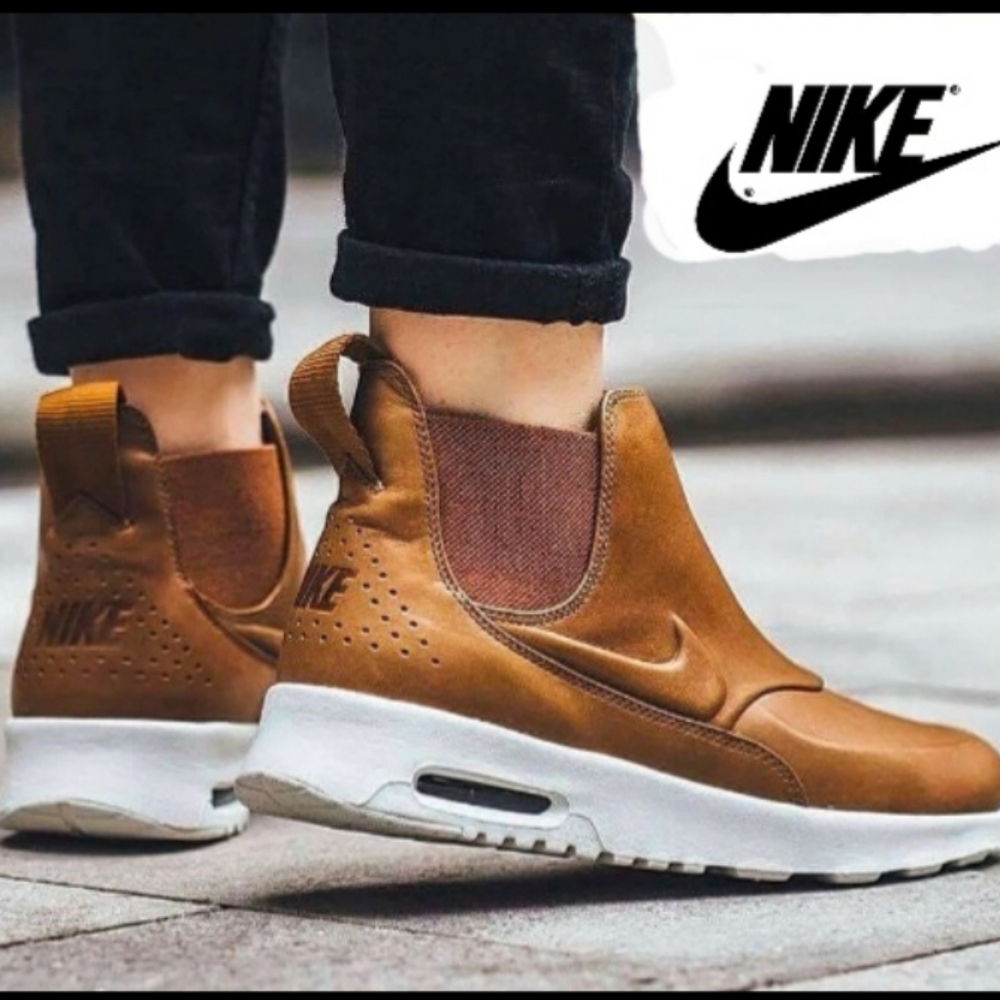 Nike Brown and White Women's Sneakers